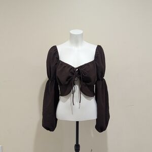 Elegant Brown Women's Top